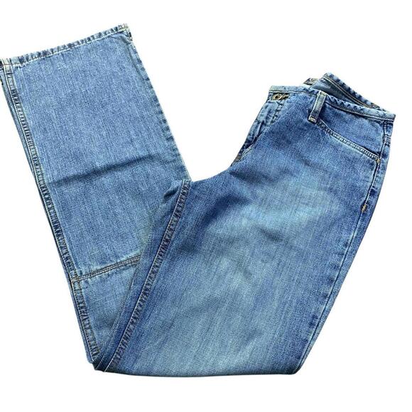 Women's Hydraulic Straight Leg Blue Jeans size 3/4 - Picture 1 of 6